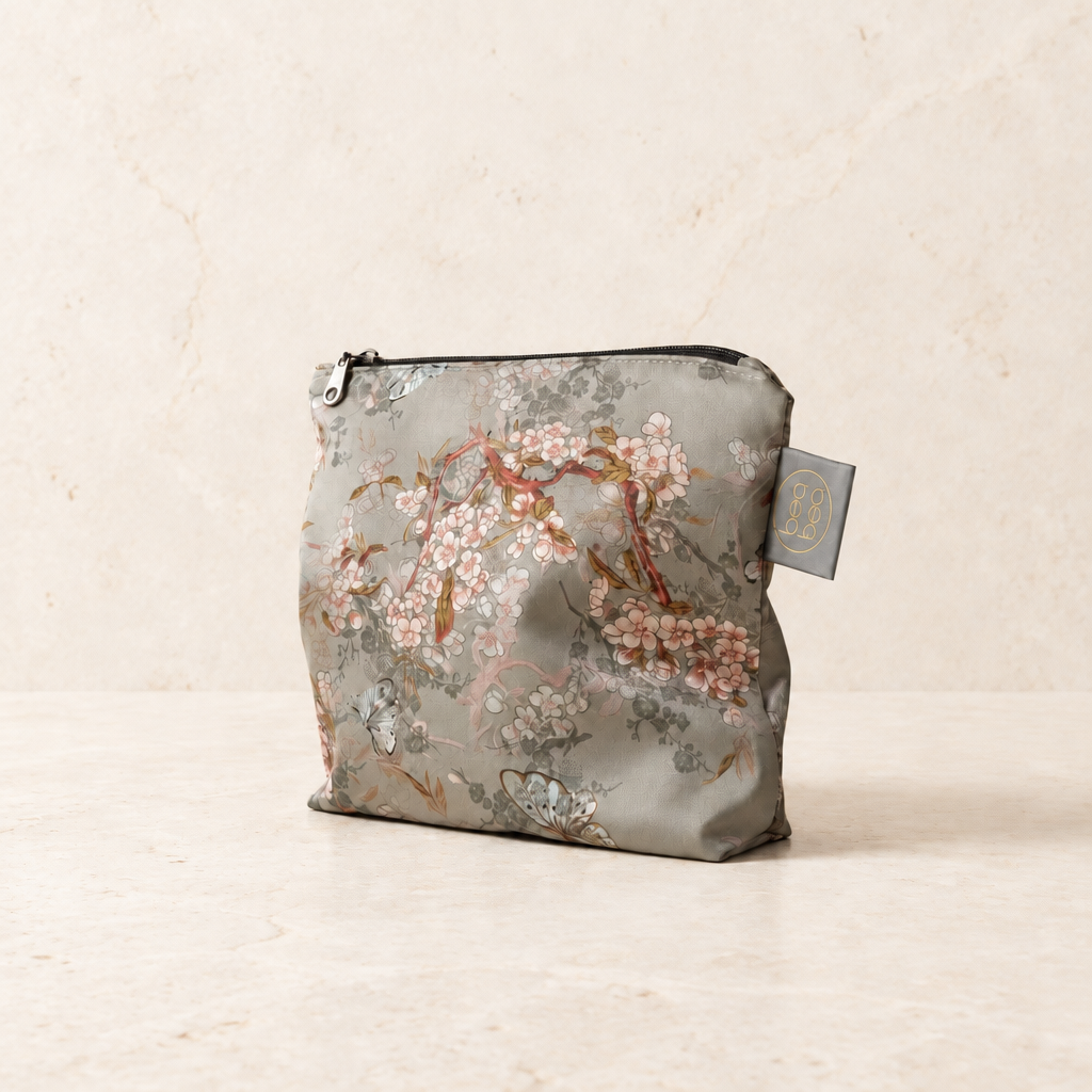Luxury pouch, lighter limestone